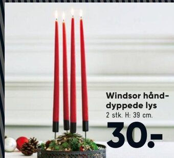 Bilka Windsor hånddyppede lys tilbud