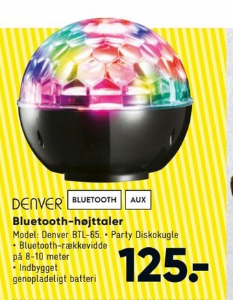 Bilka Denver Bluetooth-højttaler tilbud