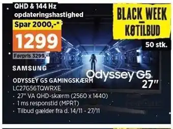 Power Odyssey g5 gaming skærm tilbud