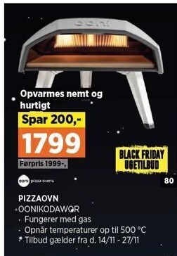 Power Pizzaovn tilbud