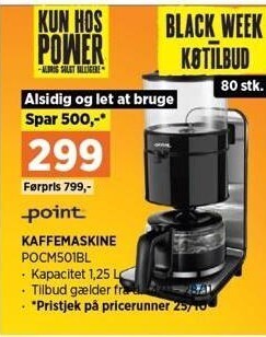 Power Kaffemaskine tilbud