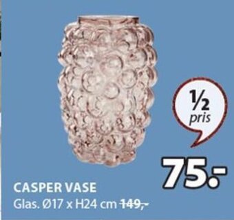 JYSK Casper Vase tilbud