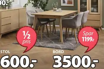 Kalby Spisebord + Adslev Stol