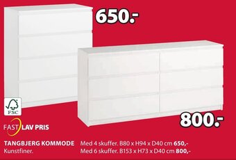 JYSK Tangbjerg Kommode tilbud