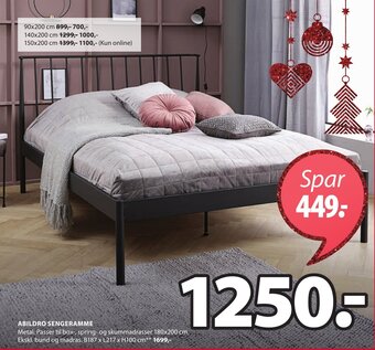 JYSK Abildro Sengeramme tilbud