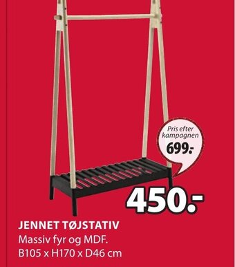 JYSK Jennet Tøjstativ tilbud
