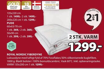 JYSK Royal Nordic Fiberdyne tilbud