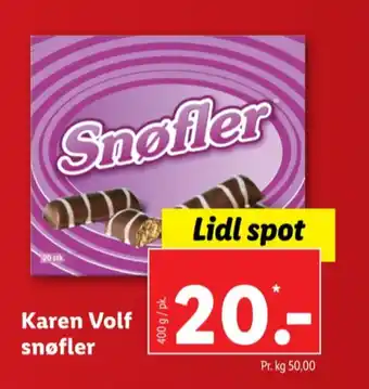 Lidl Snøfler kager tilbud