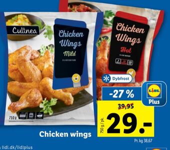 Lidl Culinea hot wings tilbud