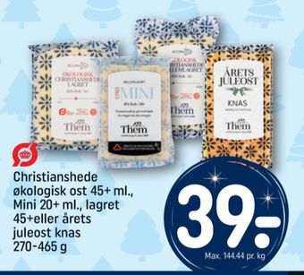 REMA 1000 Christianshede skæreost lagret 45+ tilbud
