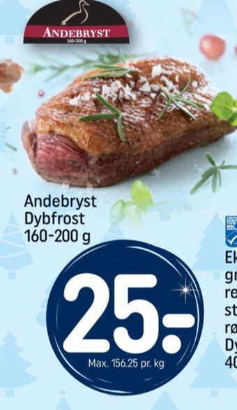 Dansk and andebryst