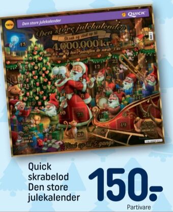 REMA 1000 Danske spil julekalender tilbud