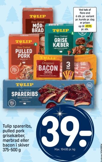 REMA 1000 Tulip spareribs tilbud