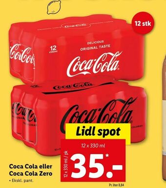 Let-Køb Coca Cola eller Coca Cola Zero tilbud