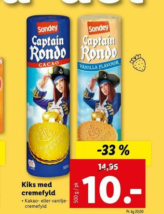 Let-Køb Kiks med cremefyld tilbud