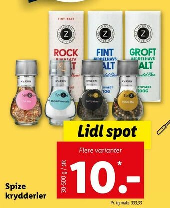 Let-Køb Spize krydderier tilbud