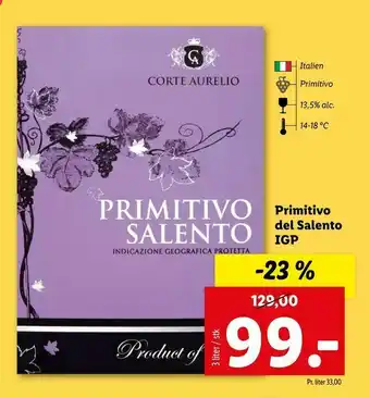 Let-Køb Igp Primitivo del Salento tilbud
