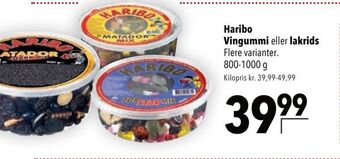 Citti Haribo vingummi eller lakrids tilbud