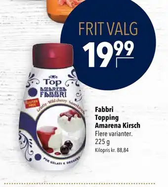 Citti Fabbri topping amarena kirsch tilbud