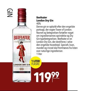 Citti Beefeater london dry gin tilbud
