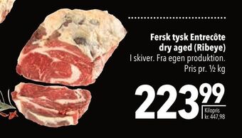 Citti Fersk tysk entrecôte dry aged (ribeye) tilbud