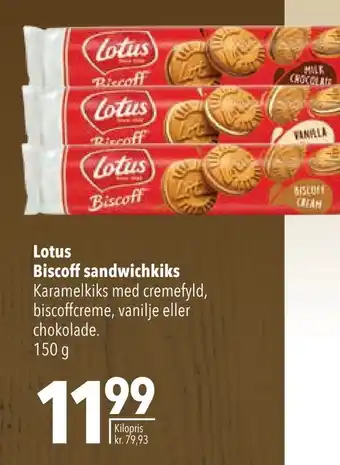 Citti Lotus biscoff sandwichkiks tilbud