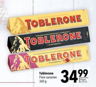 Citti Toblerone tilbud