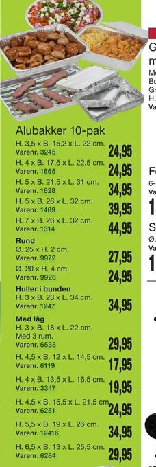 Harald Nyborg Alubakker 10-pak tilbud
