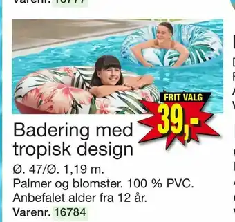 Harald Nyborg Badering med tropisk design tilbud
