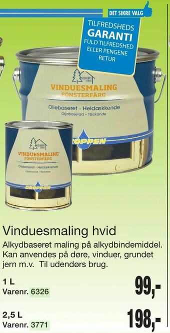 Harald Nyborg Vinduesmaling hvid tilbud