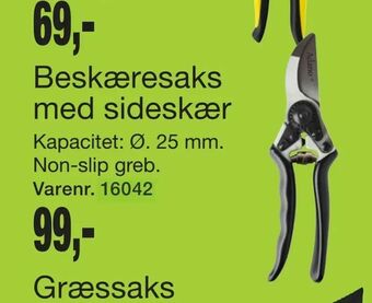 Harald Nyborg Beskæresaks med sideskær tilbud
