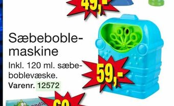Sæbeboblemaskine