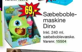 Sæbeboblemaskine Dino