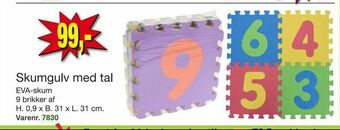 Harald Nyborg Skumgulv med tal tilbud