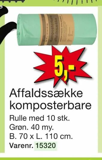 Harald Nyborg Affaldssække komposterbare tilbud