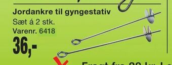 Harald Nyborg Jordankre til gyngestativ tilbud