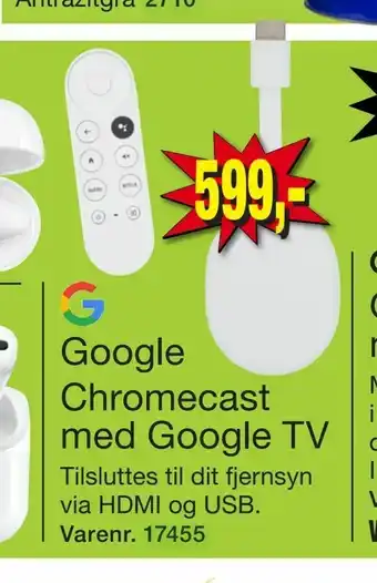 Harald Nyborg Google Chromecast med Google TV tilbud