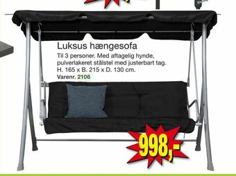 Harald Nyborg Luksus hængesofa tilbud