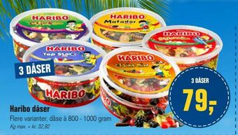 Otto Duborg Haribo dåser tilbud