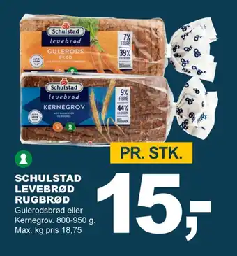 Let-Køb Levebrød rugbrød-skiver tilbud
