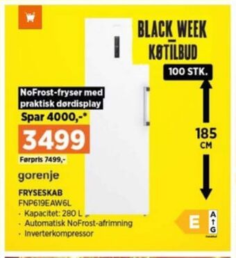 Power Gorenje fryseskab tilbud