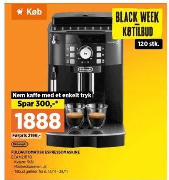 Power Delonghi espressomaskine tilbud