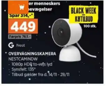 Power Nest overvågningskamera tilbud