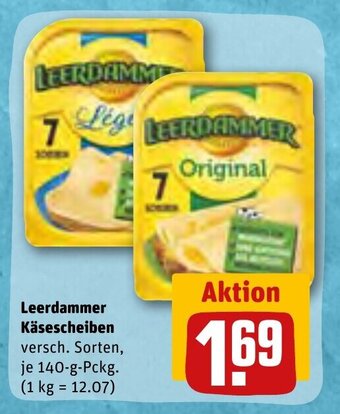 REWE DE Leerdammer Käsescheiben tilbud