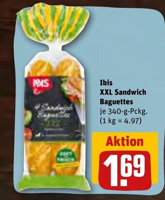 REWE DE Ibis XXL Sandwich Baguettes tilbud