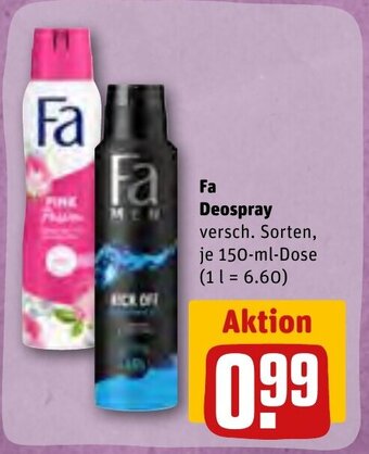 REWE DE Fa Deospray tilbud