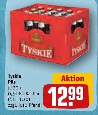 REWE DE Tyskie Pils tilbud