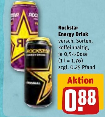 REWE DE Rockstar Energy Drink tilbud