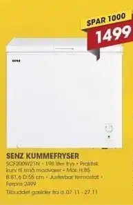 Punkt1 Senz kummefryser tilbud