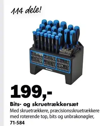 Biltema Bits- og skruetrækkersæt tilbud